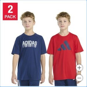 Adidas Blue and Red T-Shirt Set